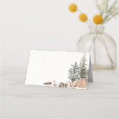 Carte De Placement Carte de place pliée Noël cosy (Dos)