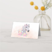 Carte De Placement Carte de place pliée pour la fête du cheval (Dos)