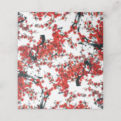 Carte De Placement Carte de place pliée Sakura (Extérieur déplié)