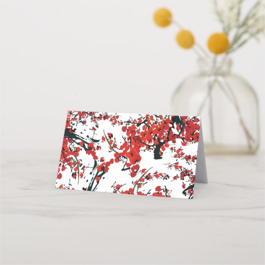 Carte De Placement Carte de place pliée Sakura (Devant)