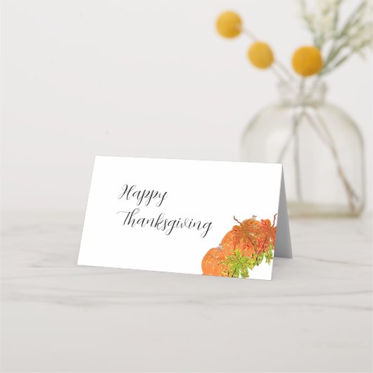 Carte De Placement Carte de place pliée : Thanksgiving (Dos)