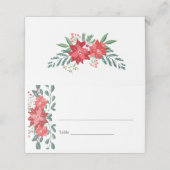 Carte De Placement Carte de place pour le dîner de Noël (Extérieur déplié)