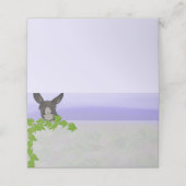 Carte De Placement Carte de place Santorini âne et vigne feuilles (Extérieur déplié)