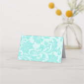 Carte De Placement Carte de place turquoise damas (Dos)