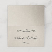 Carte De Placement Carte de siège classique - papier kraft (Extérieur déplié)