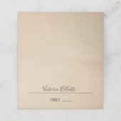 Carte De Placement Carte de siège classique - papier kraft (Extérieur déplié)