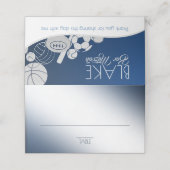 Carte De Placement Carte de siège mixte sport (Extérieur déplié)