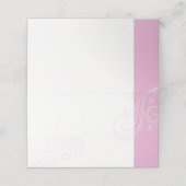 Carte De Placement Carte de siège rose, Collection Mariage Caroline (Extérieur déplié)