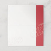 Carte De Placement Carte de siège rouge, Collection Mariage Caroline (Extérieur déplié)