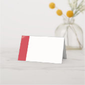 Carte De Placement Carte de siège rouge, Collection Mariage Caroline (Dos)