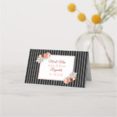 Carte De Placement Carte de table Black Blush Rose Gold Rose (Dos)