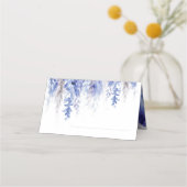 Carte De Placement Carte de table cascade de vigne d'hiver bleu gris  (Devant)