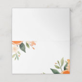 Carte De Placement Carte de table de mariage floral Aperol Spritz (Extérieur déplié)