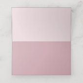 Carte De Placement Carte de table de Mariage Rose chic (Intérieur déplié)