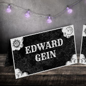 Carte De Placement Carte de table pliée vintage gothique Spirit Board