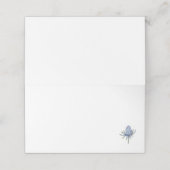 Carte De Placement Carte d'emplacement de chardon bleu aquarelle (Extérieur déplié)