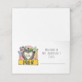 Carte De Placement Carte d'emplacement de la salle de classe pré-mate (Extérieur déplié)