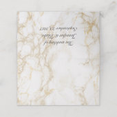 Carte De Placement Carte d'emplacement pliée Mariage en marbre (Extérieur déplié)