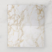 Carte De Placement Carte d'emplacement pliée Mariage en marbre (Intérieur déplié)