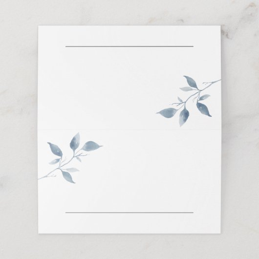 Carte De Placement Carte d'emplacement pliée pour feuille d'aquarelle (Extérieur déplié)