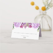 Carte De Placement Carte d'endroit fleurie de lavande violette (Devant)