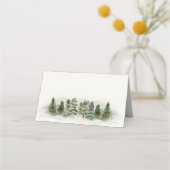 Carte De Placement carte d'endroit forêt bois anniversaire ou baby sh (Dos)