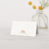 Carte De Placement carte d'endroit soleil anniversaire ou baby shower (Dos)