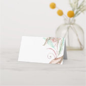 Carte De Placement CARTE D'ESCORT | Pastel Aquarelle Foliing (Dos)