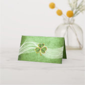 Carte De Placement Carte d'escorte pliée mariage irlandaise (Dos)