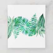 Carte De Placement Carte d'escorte tropicale, mariage tropical (Intérieur déplié)