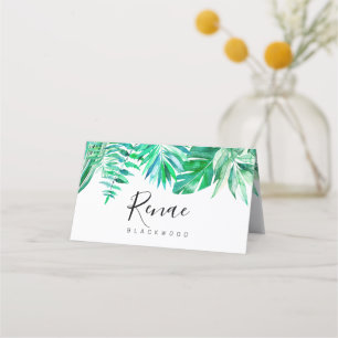 Carte De Placement Carte d'escorte tropicale, mariage tropical