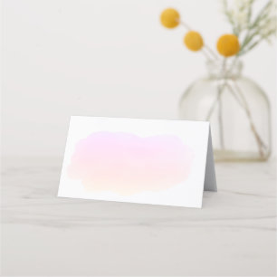 Carte De Placement Carte du nom de l'invité rose