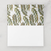 Carte De Placement Carte feuille peinte à la main (Intérieur déplié)