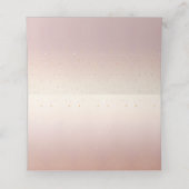 Carte De Placement Carte Feuille rose Floral Place (Intérieur déplié)