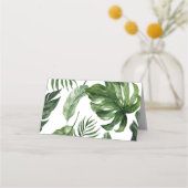 Carte De Placement Carte feuille Tropical Tented (Dos)