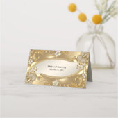 Carte De Placement Carte Gold Ornate Floral Place (Dos)