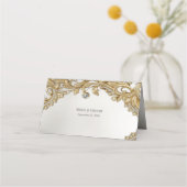 Carte De Placement Carte Gold Place décorative (Dos)