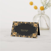 Carte De Placement Carte Golden Floral Place (Dos)