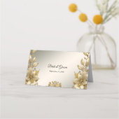 Carte De Placement Carte Golden Floral Place (Dos)