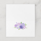 Carte De Placement Carte Mariage à l'aquarelle ultra violette (Extérieur déplié)