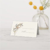Carte De Placement Carte mariage beige coton doux (Devant)