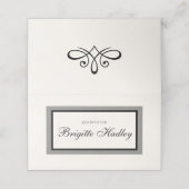 Carte De Placement Carte mariage blanc (Extérieur déplié)
