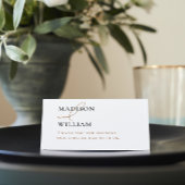 Carte De Placement Carte Mariage blanc personnalisée