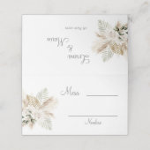 Carte De Placement Carte Mariage Boho Espagnol (Extérieur déplié)