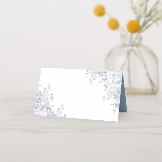 Carte De Placement Carte Mariage de cadre Or Glam Flowers (Dos)
