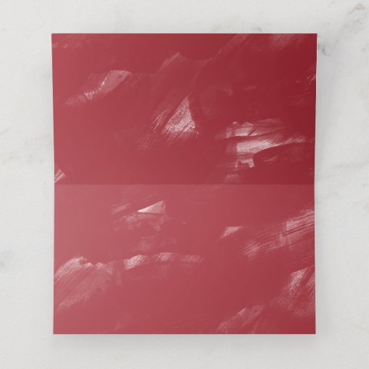 Carte De Placement Carte Mariage de l'orchidée blanche (Intérieur déplié)