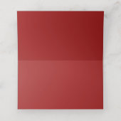 Carte De Placement Carte Mariage de Noël Watercolor Vert (Intérieur déplié)