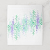 Carte De Placement Carte mariage en cascade de vigne violet (Extérieur déplié)