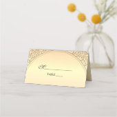 Carte De Placement Carte Mariage Gold et Black (Devant)