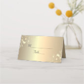 Carte De Placement Carte Mariage Gold et Emerald Green (Devant)